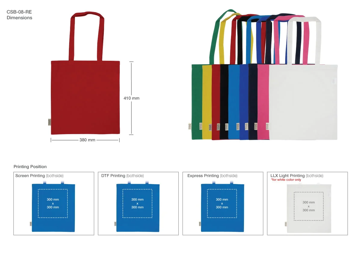 Custom Recycled Cotton Bags, Durable Long Strap - AmirCustoms - WhatsApp +971 50 340 4305