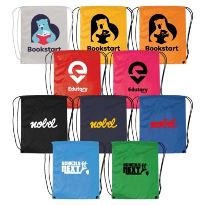 Custom Promotional Polyester Drawstring Bag - Sharjah Media City Free Zone