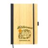 Eco-Friendly A5 size Bamboo Cover Notebook with Branding Options.