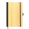 Eco-Friendly A5 size Bamboo Cover Notebook with Branding Options.