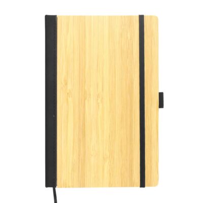 Eco-Friendly A5 size Bamboo Cover Notebook with Branding Options.