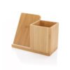 Eco Friendly, Bamboo Wireless Charger, with Pen Holder and Desk Organizer 10W