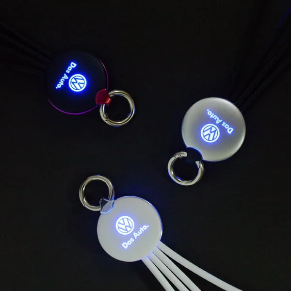 Custom USB Charging Cable with Light up Company Logo