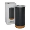 Double Walled Vacuum Insulated Stainless Steel Travel Coffee Mug with cork base. Capacity: 480ml