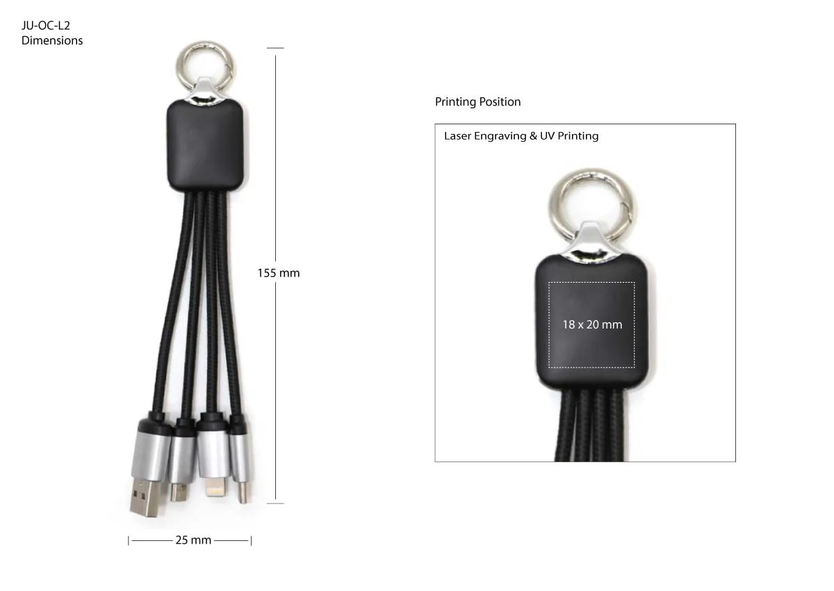 Custom Light Up Multi Charging Cable