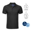 PRO EARTH - The Fully Recycled Custom Organic Black Cotton Polo Shirt