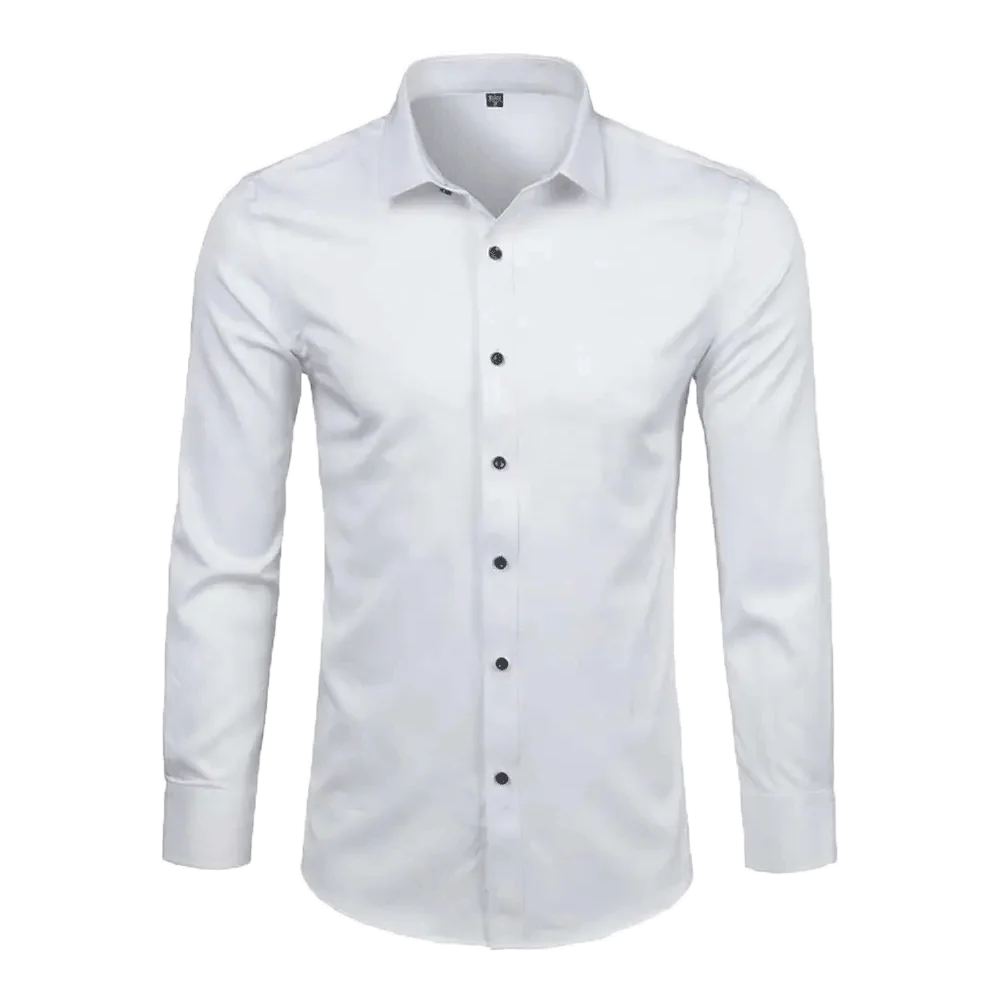 Formal Cotton Man Shirt Long Sleeve Shirt For Male Daily Life Men Casual Clothes