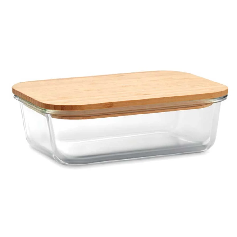 Glass Lunch box with Bamboo Lid