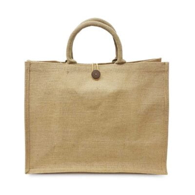 Our jute shopping bags were made entirely out of natural jute