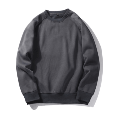 Men's Sweatshirt boxy fitting Mock Neck Cotton Crewneck streetwear men's hoodies & sweatshirts