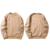 Men's Sweatshirt boxy fitting Mock Neck Cotton Crewneck streetwear men's hoodies & sweatshirts
