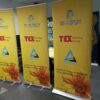 Roll Up Advertising Banner Stand Rollup Standee Aluminum Roll Screen Stand Retractable Banners