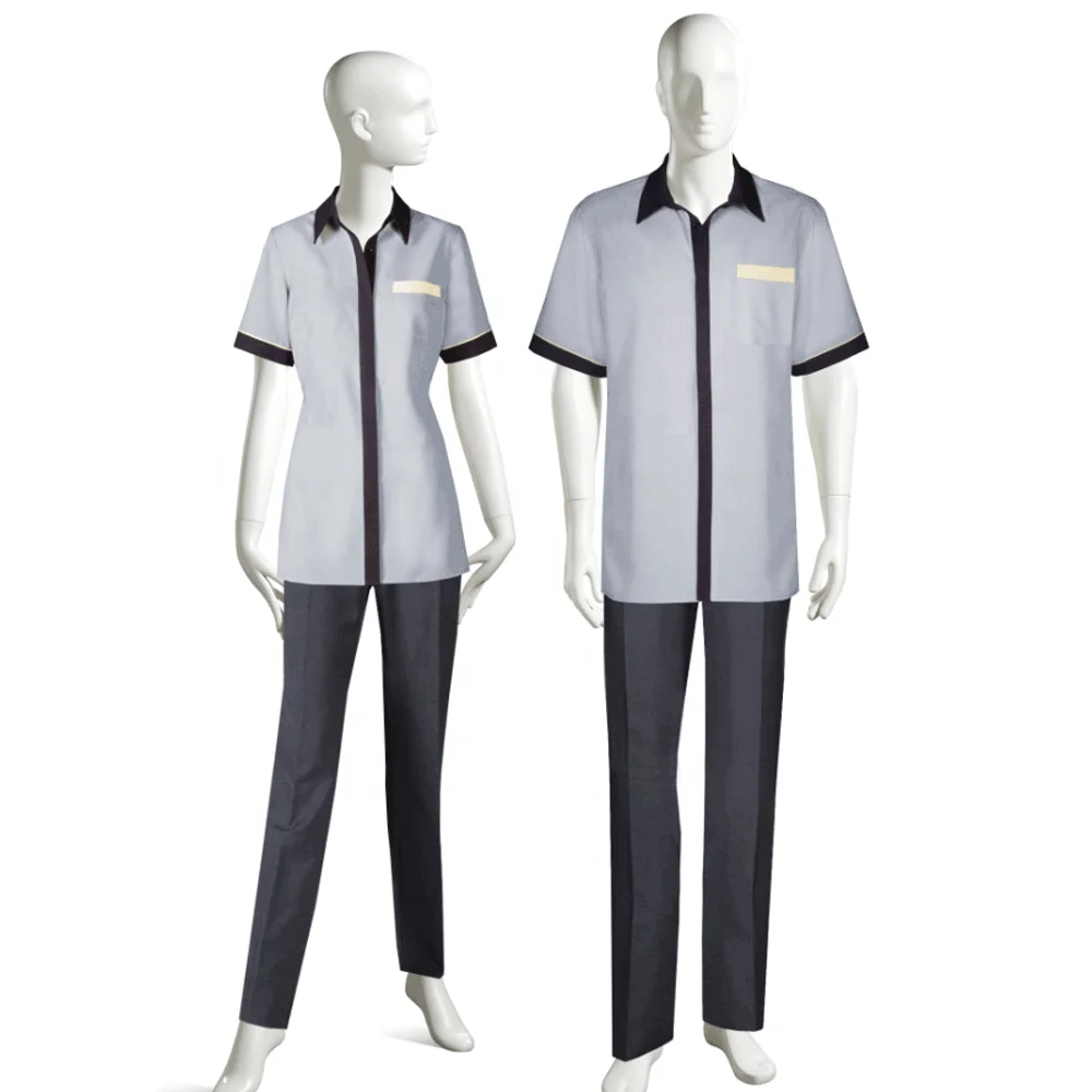 Wholesale Hotel Uniform House Maid Housekeeping Dress Uniform - Amir Customs - Customized Garments