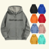 full zip up hoodie fleece oversized heavyweight winter warm zip up hoodie puff printing zip up hoodie