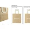 Cotton Like Jute Bags with Webbing Handle 250gsm