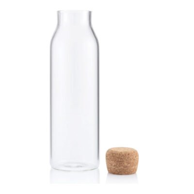 DELLACH - Borosilicate Glass Bottle with Cork Lid - 1000ml (1)