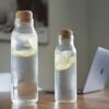 DELLACH - Borosilicate Glass Bottle with Cork Lid - 1000ml (1)