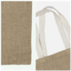 Custom Printed Jute Bag with White Handle