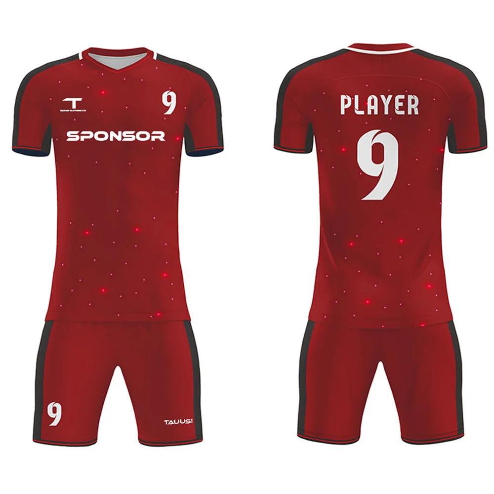 Soccer Training Shirt Shorts Kit Sportswear Kids Adult Soccer Jersey Set Child Men Football Short Sleeve Football Uniform - AmirCustom