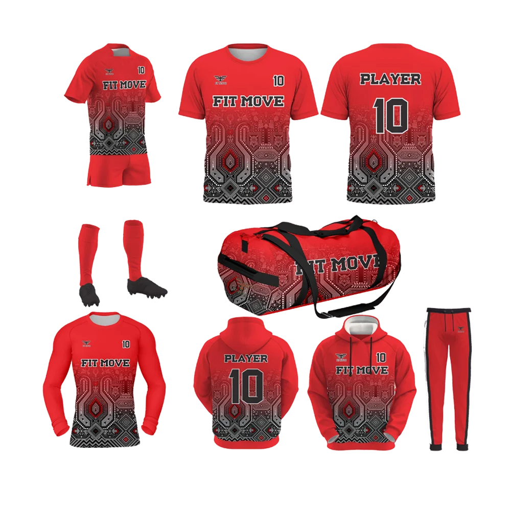 Custom Team Wear Soccer Uniform Set 2024, 2025 Customized Design Quick Dry Wholesale Price Best Selling Low MOQ Professional Soccer Uniforms