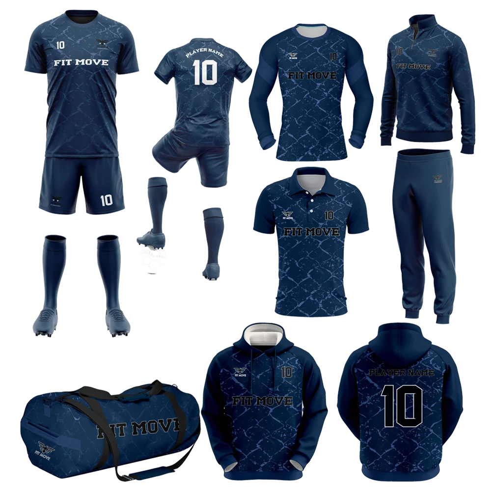 Custom Team Wear Soccer Uniform Set 2024, 2025 Customized Design Quick Dry Wholesale Price Best Selling Low MOQ Professional Soccer Uniforms