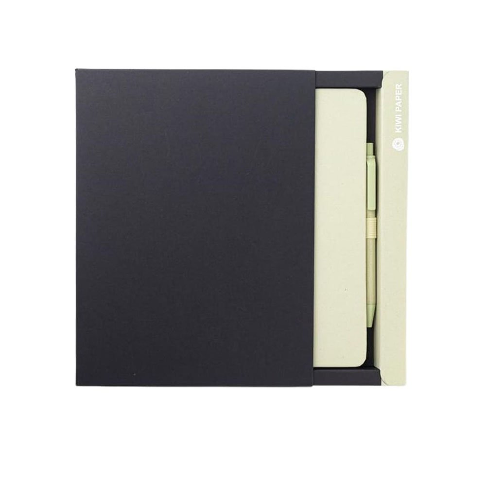 ABULA - A5 Hard Cover Notebook & Pen Set - Kiwi Paper - Image 5