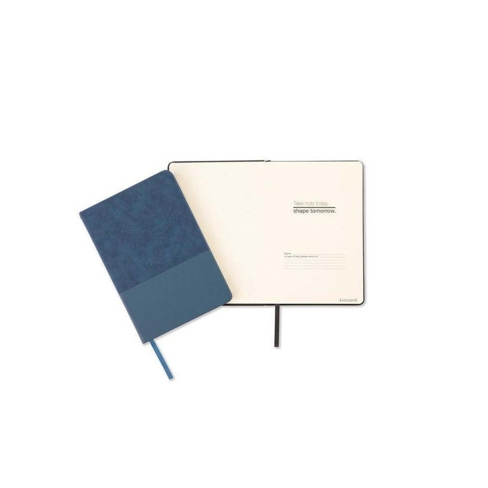 LYSS - A5 Thermo PU Hard Cover Notebook - Blue-Black - Image 5