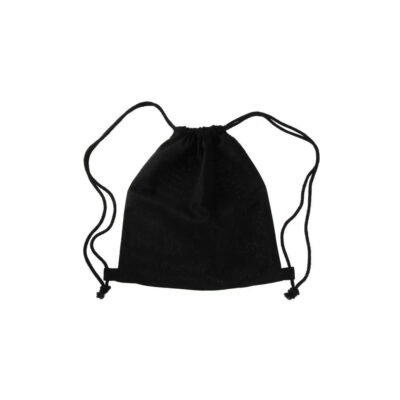RINGE - Cotton Drawstring Bag - Black