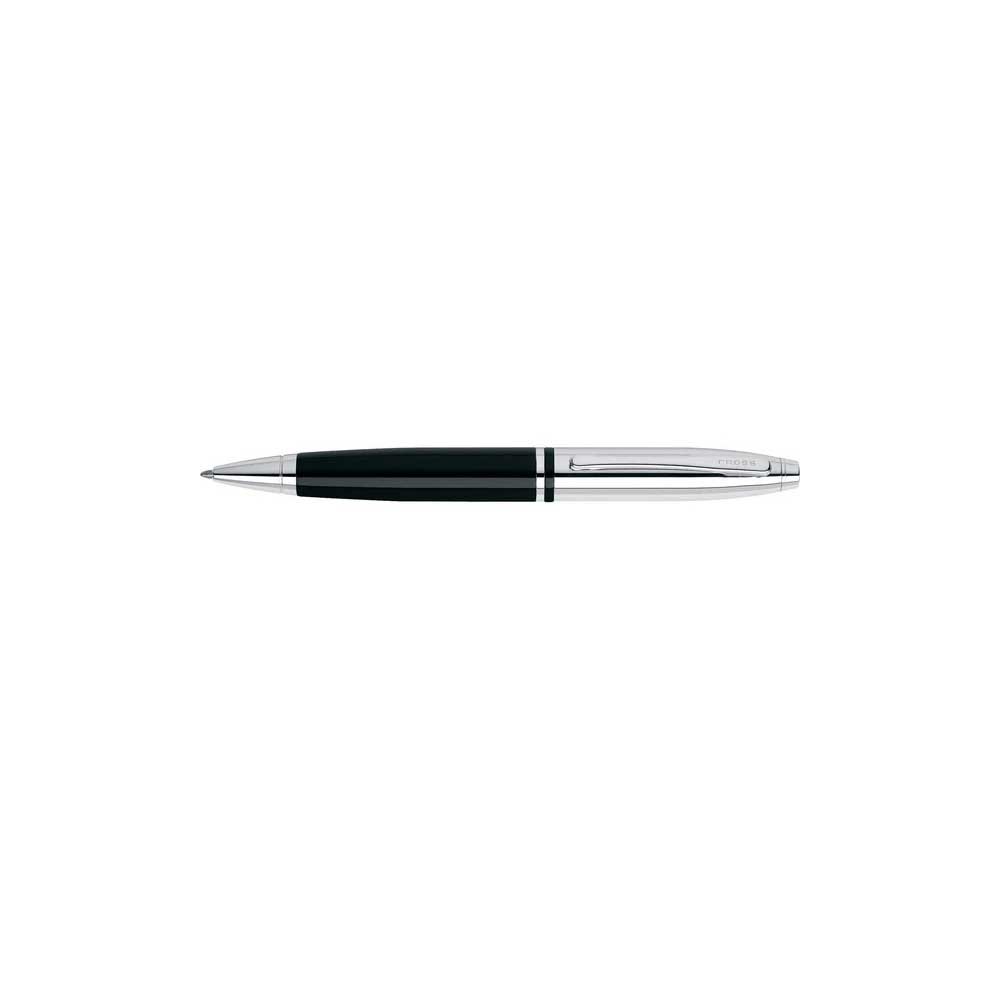 Chrome/Black Lacquer with Polished Chrome Appointments Ballpoint Pen - Image 4