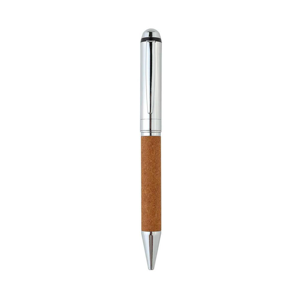 KORU - Metal Pen with Recycled Leather Barrel - Image 3