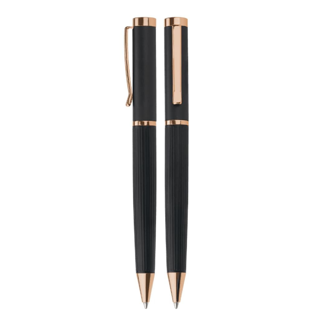 PORI - Metal Ballpoint Pen - Black - Blue