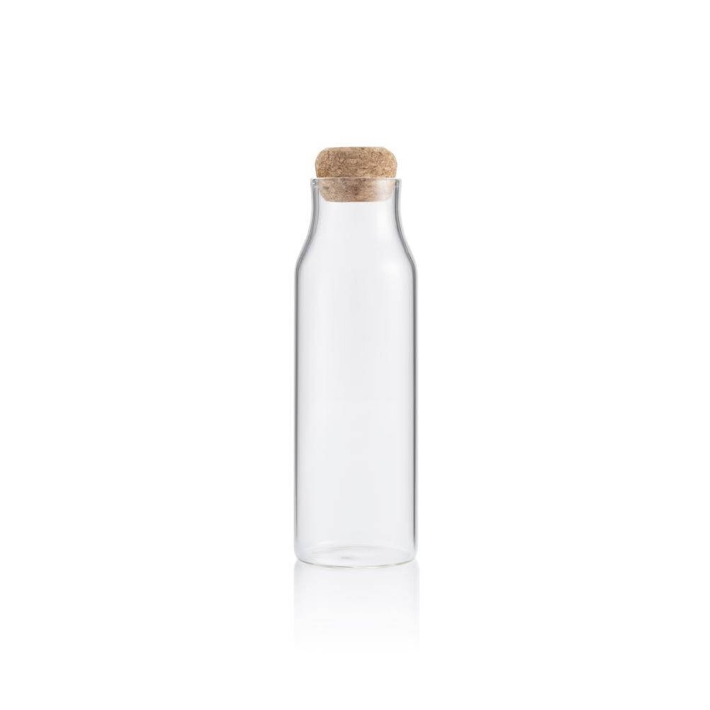 BERKA - Borosilicate Glass Bottle with Cork Lid - 600ml - Image 2