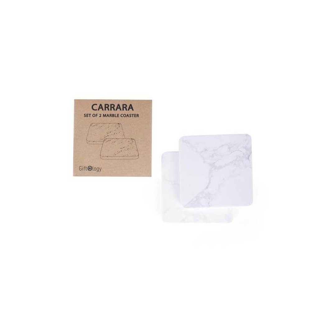 CARRARA - Set of 2 Marble Coasters - Image 4